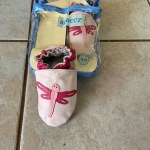 Brand new Robeez leather shoes size 12-18 mos -
